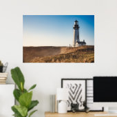 vuurtoren | Yaquina Head Lighthouse Oregon Poster (Thuiskantoor)