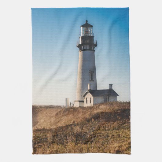 vuurtoren | Yaquina Head Lighthouse Oregon Theedoek (Verticaal)