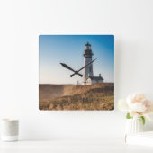 vuurtoren | Yaquina Head Lighthouse Oregon Vierkante Klok (Huis)