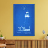 Vuurtoren Yaquina Head - Oregon - AD Canvas Afdruk (Insitu (Woonkamer))