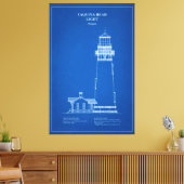 Vuurtoren Yaquina Head - Oregon - AD Canvas Afdruk (Insitu (Woonkamer))