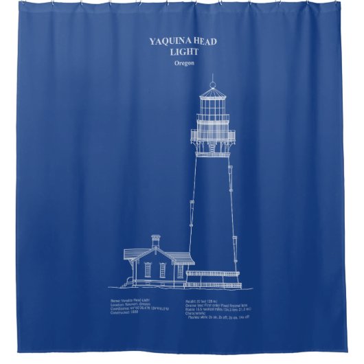 Vuurtoren Yaquina Head - Oregon - AD Douchegordijn (Voorkant)