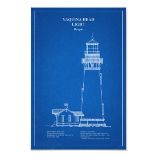 Vuurtoren Yaquina Head - Oregon - AD Foto Afdruk