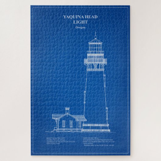 Vuurtoren Yaquina Head - Oregon - AD Legpuzzel (Verticaal)