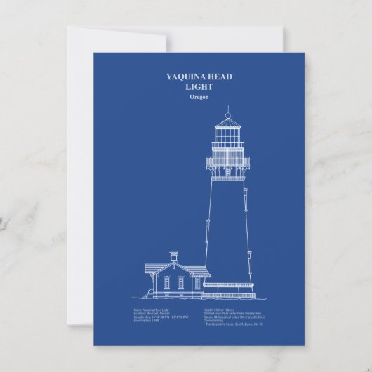 Vuurtoren Yaquina Head - Oregon - AD Notitiekaartje (Voorkant)