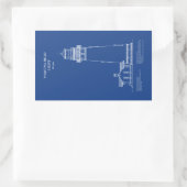 Vuurtoren Yaquina Head - Oregon - AD Rechthoekige Sticker (Tas)