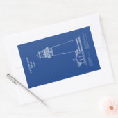 Vuurtoren Yaquina Head - Oregon - AD Rechthoekige Sticker (Envelop)