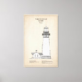 Vuurtoren Yaquina Head - Oregon - SBD Canvas Afdruk (Voorkant)