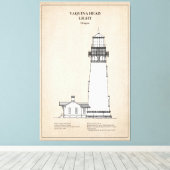 Vuurtoren Yaquina Head - Oregon - SBD Canvas Afdruk (Insitu (Houten vloer))