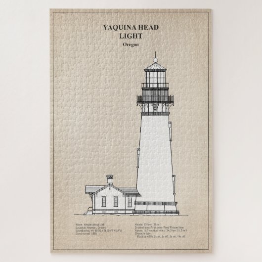 Vuurtoren Yaquina Head - Oregon - SBD Legpuzzel (Verticaal)