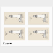 Vuurtoren Yaquina Head - Oregon - SBD Rechthoekige Sticker (Vel)