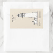 Vuurtoren Yaquina Head - Oregon - SBD Rechthoekige Sticker (Tas)