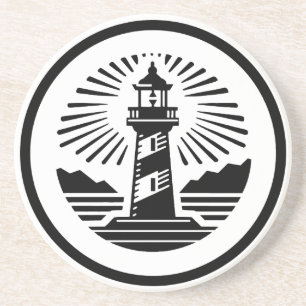 vuurtoren zandsteen onderzetter