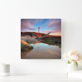 vuurtoren | Zee Light Lossiemouth Scotland Vierkante Klok (Huis)