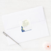 Vuurtoren Zegen Gebed Vierkante Sticker (Envelop)