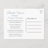 Vuurtoren Zeilboot Blauw Nautisch Vrijgezellenfees Uitnodiging Briefkaart (Achterkant)