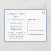 Vuurtoren Zeilboot Blauw Nautisch Vrijgezellenfees Uitnodiging Briefkaart (Achterkant)