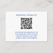 Vuurtoren Zeilen Nautische Maritieme bruiloft Informatiekaartje (Achterkant)