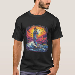 Vuurtoren Zeilen Zee Strand Boottocht Zeehuis T-shirt