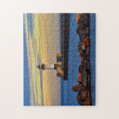 Vuurtoren Zonsondergang Duluth Minnesota Legpuzzel (Verticaal)