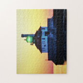 Vuurtoren Zonsondergang Duluth Minnesota Legpuzzel (Verticaal)