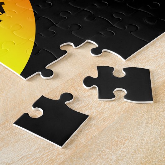 Vuurtoren zonsondergang legpuzzel (Zijkant)