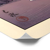 Vuurtoren Zonsondergang Print Gedempte Blauwe en R (Hoek)