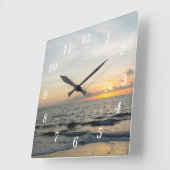 Vuurtoren Zonsopgang Wandklok (Hoek)