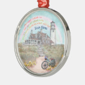 vuurtorenacceptatie metalen ornament (Links)