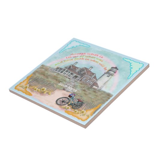 vuurtorenacceptatie tegeltje (Zijkant)