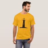 Vuurtorenbaken Silhouet T-shirt (Voorkant volledig)