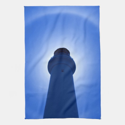 vuurtoreneffect - Blue Kitchen Towel Theedoek (Verticaal)