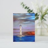 vuurtoreneiland briefkaart (Staand voorkant)