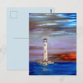 vuurtoreneiland briefkaart (Voorkant / Achterkant)