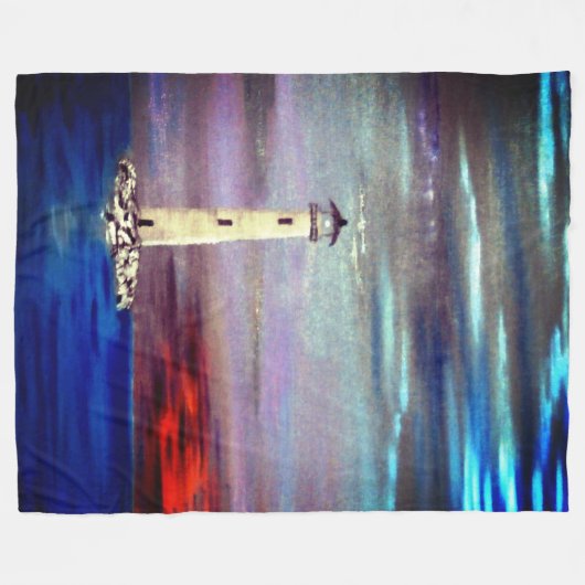 vuurtoreneiland fleece deken (Voorkant (Horizontaal))