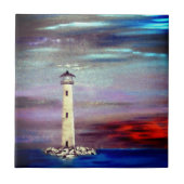 vuurtoreneiland tegeltje (Voorkant)