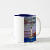 vuurtoreneiland tweekleurige koffiemok (Voorkant rechts)