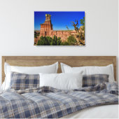 Vuurtorenformatie in Palo Duro Canyon Canvas Afdruk (Insitu (Slaapkamer))