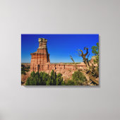 Vuurtorenformatie in Palo Duro Canyon Canvas Afdruk (Voorkant)