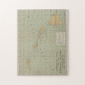  vuurtorenkaart van Hawaii (1898) Legpuzzel (Verticaal)