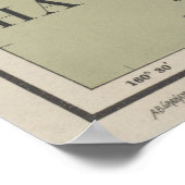  vuurtorenkaart van Hawaii (1898) Poster (Hoek)