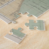  vuurtorenkaart van het meer Michigan (1898) Legpuzzel (Zijkant)