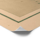  vuurtorenkaart van NJ, MD en Delaware Poster (Hoek)