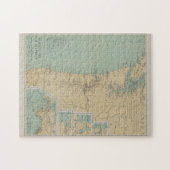  vuurtorenkaart Washington & Oregon (1898) Legpuzzel (Horizontaal)