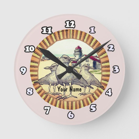 Vuurtorenklok van Meeuwen Ronde Klok (Voorkant)