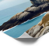 Vuurtorenlandschap Kust Oceaan Kalm landschap Poster (Hoek)