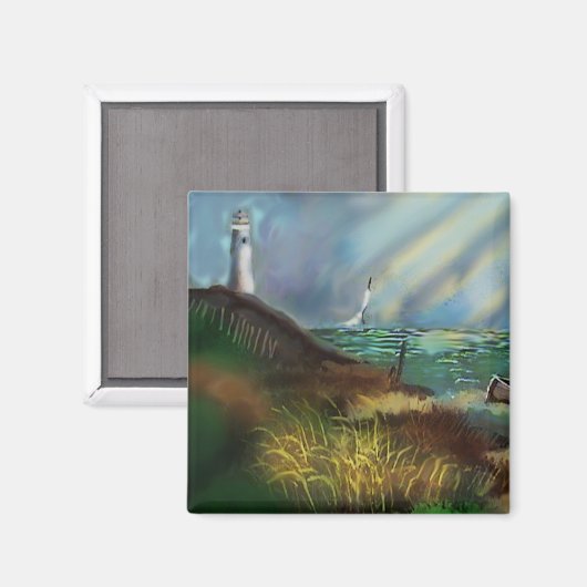 Vuurtorenmagneet Magneet (Voorkant / Achterkant)