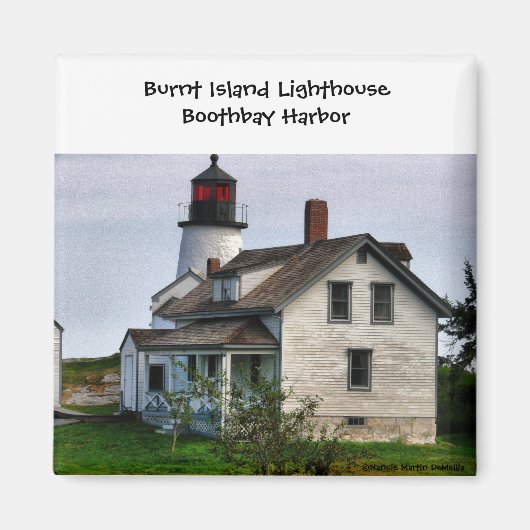 Vuurtorenmagneet van Burnt Island Magneet (Voorkant)