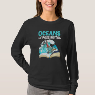 vuurtorenoceanen met mogelijke zomerreading t-shirt