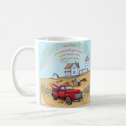 Vuurtorenpad  koffiemok (Links)